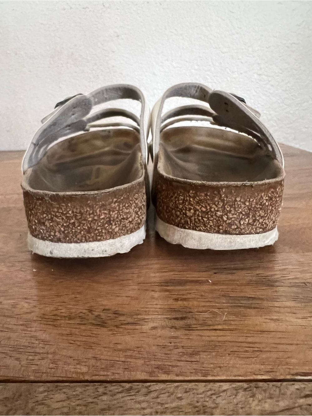 Birkenstock Florida Birko-Flor White Sandals Size 37 L 7-7.5 Regular Wide - Picture 6 of 15